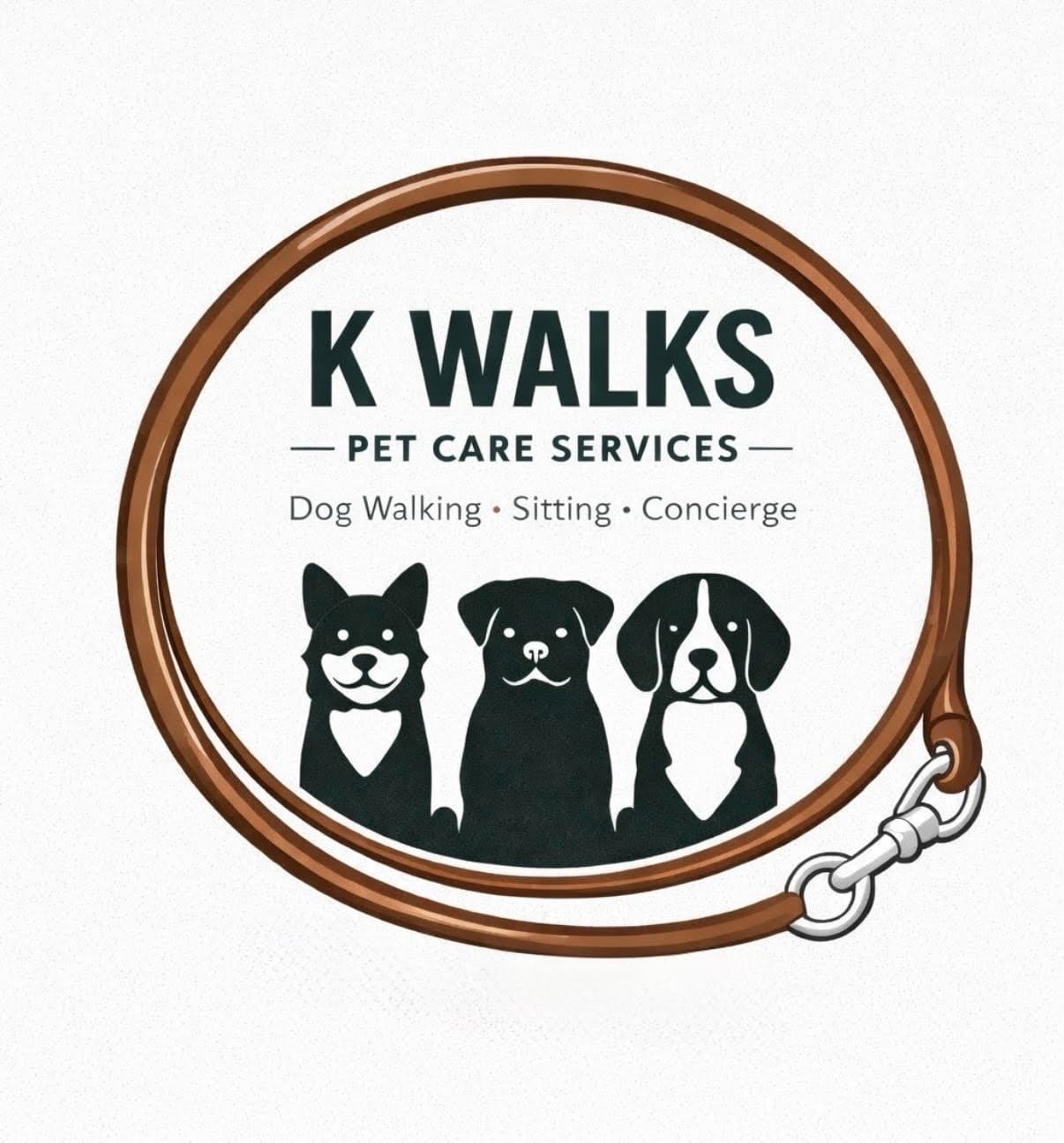 K Walks Pet Care Services official logo